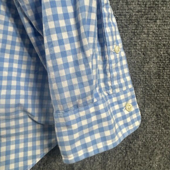 Ralph Lauren 5XB Polo Blue and White Shirt Pink Pony Big and Tall "Big" Button - Picture 10 of 14